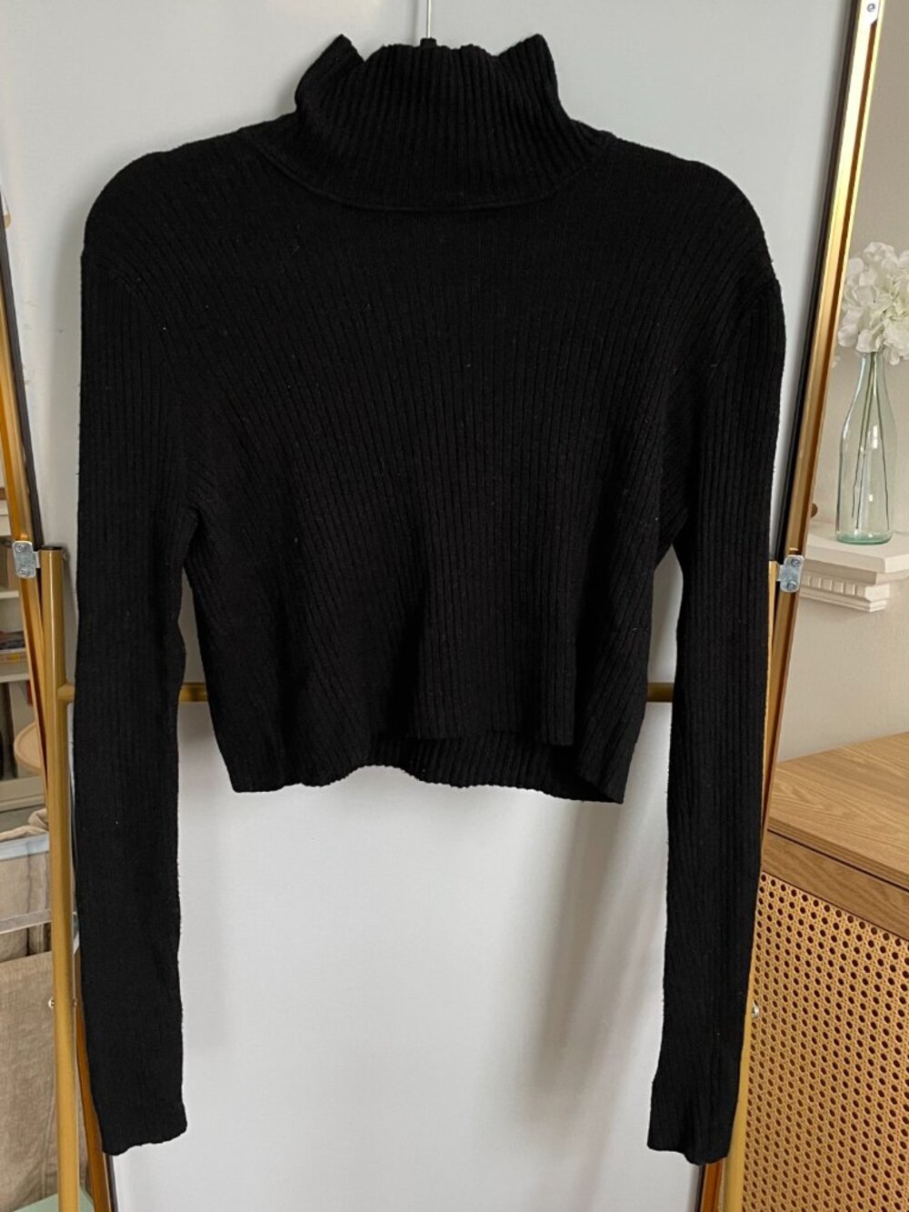 Lottie Moss Black Turtleneck